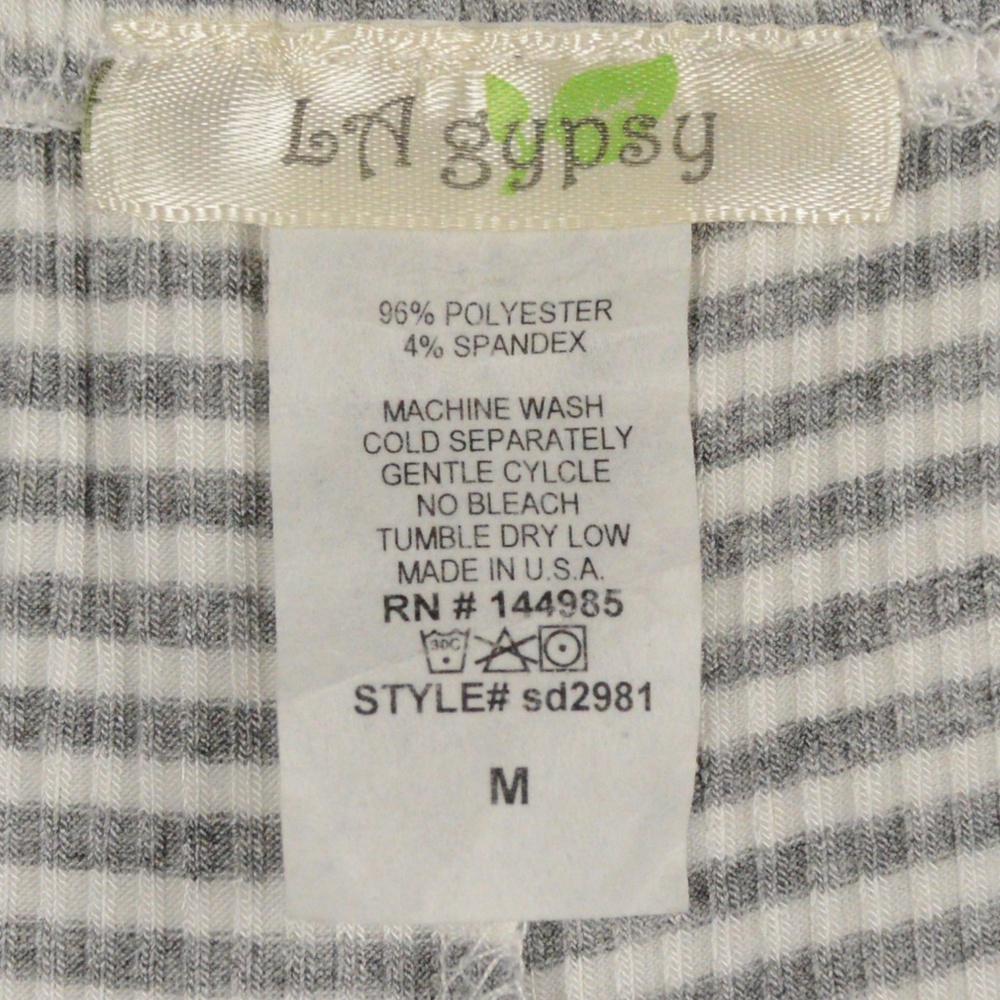 LA Gypsy Striped Lounge Wear Shorts - Picture 3 of 3